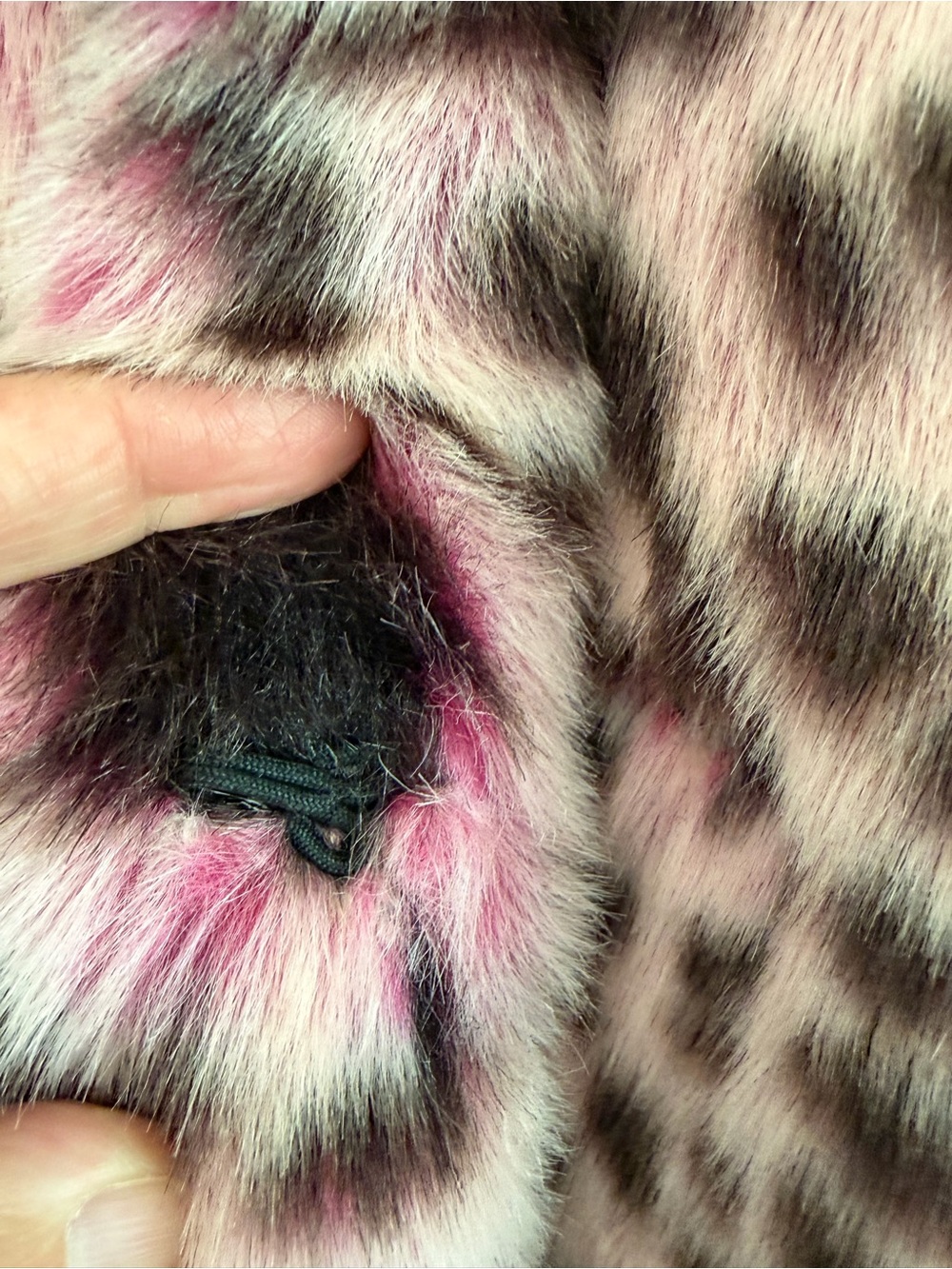 Avec Les Filles Pink Leopard Faux Fur Teddy Coat Anthro Women's Size Med - Picture 6 of 12